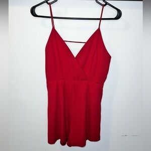 NWT Faith in Love Ladies Maroon Romper Size 10